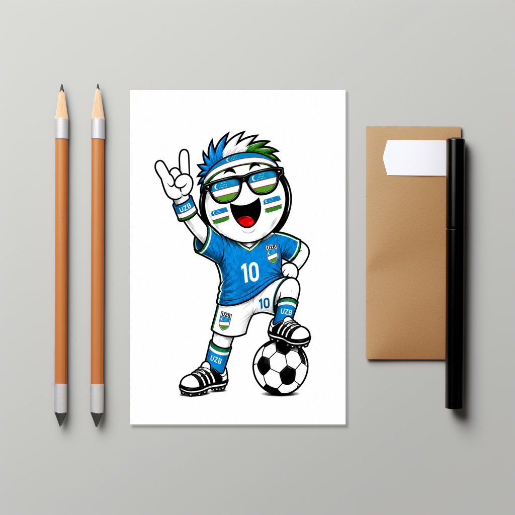 raxxa Postkarte: WM 2026 - Usbekistan - immagine 3