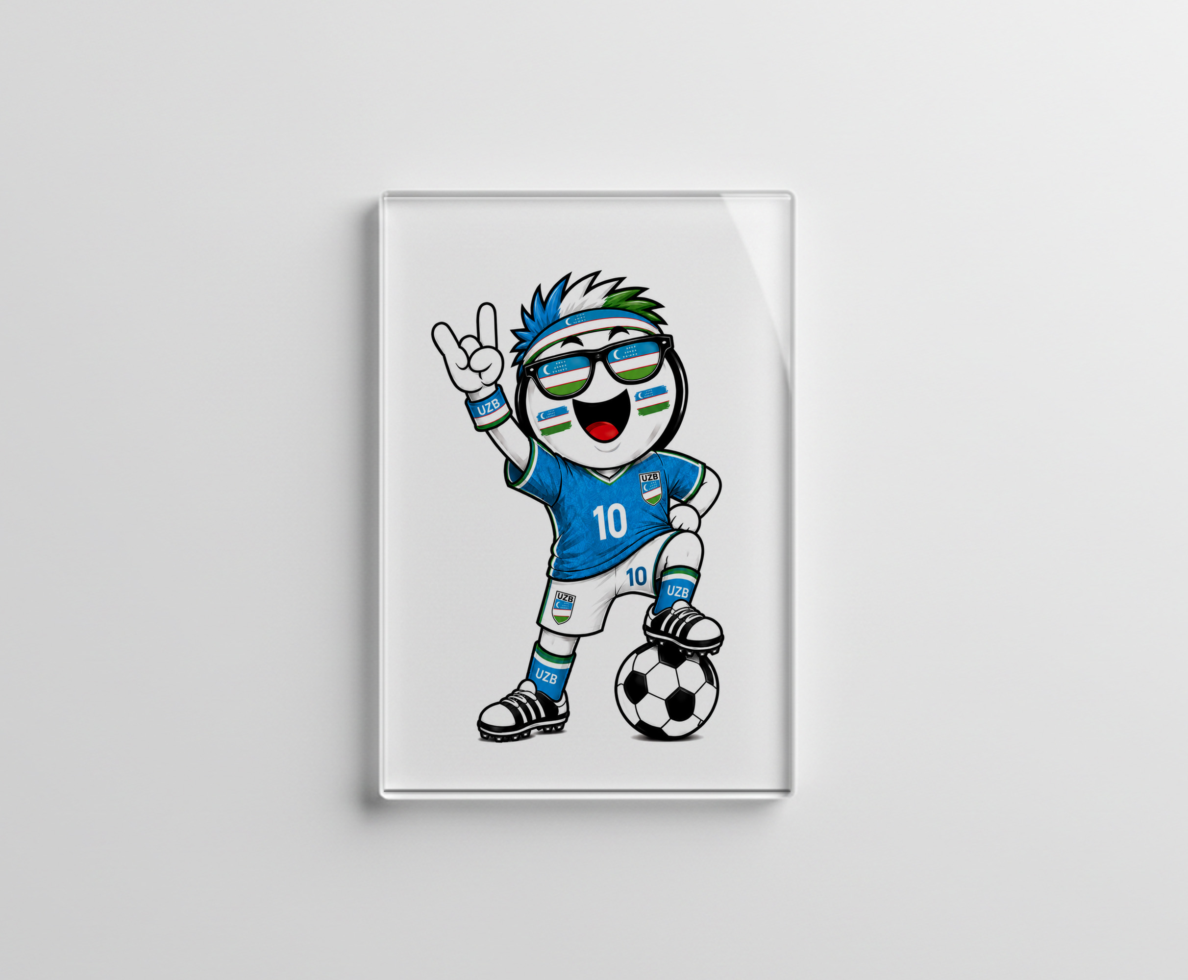 raxxa Glas-Magnet: WM 2026 - Usbekistan