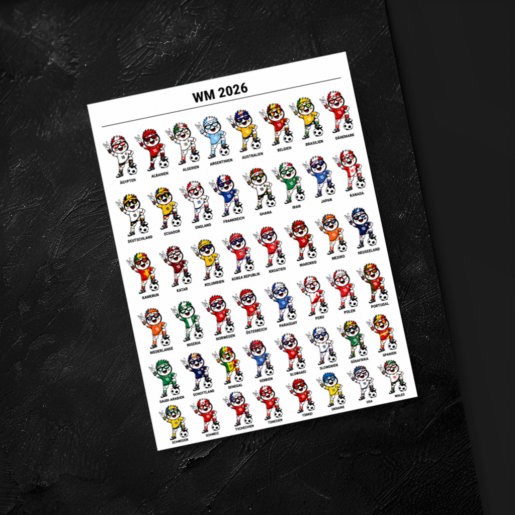 raxxa Postkarte: WM 2026