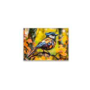 raxxa Glas-Magnet: Metal Blue Tit on Branch
