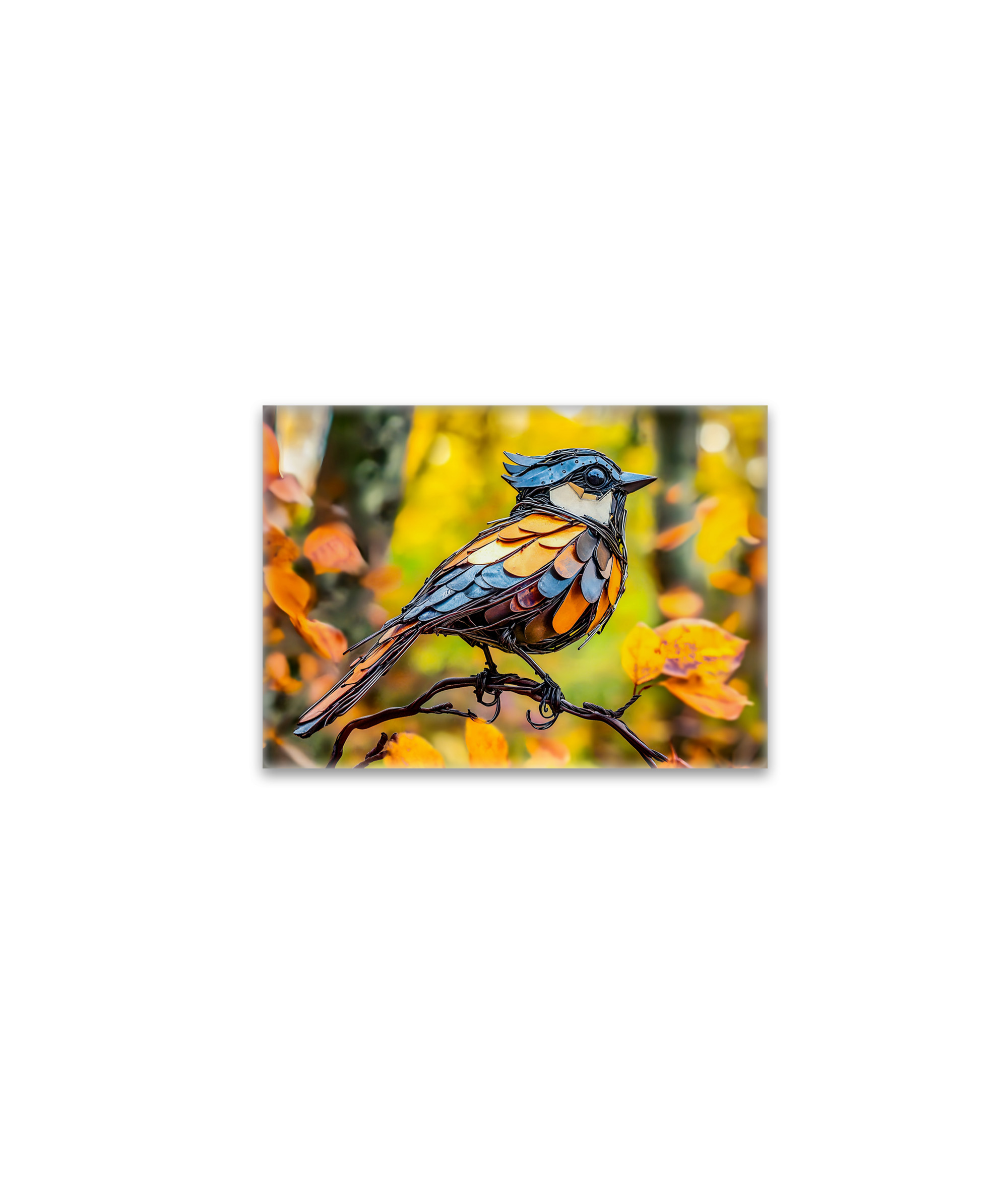 raxxa Glas-Magnet: Metal Blue Tit on Branch