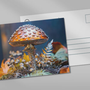 raxxa Postkarte: Metal Toadstool Garden Decor mushroom