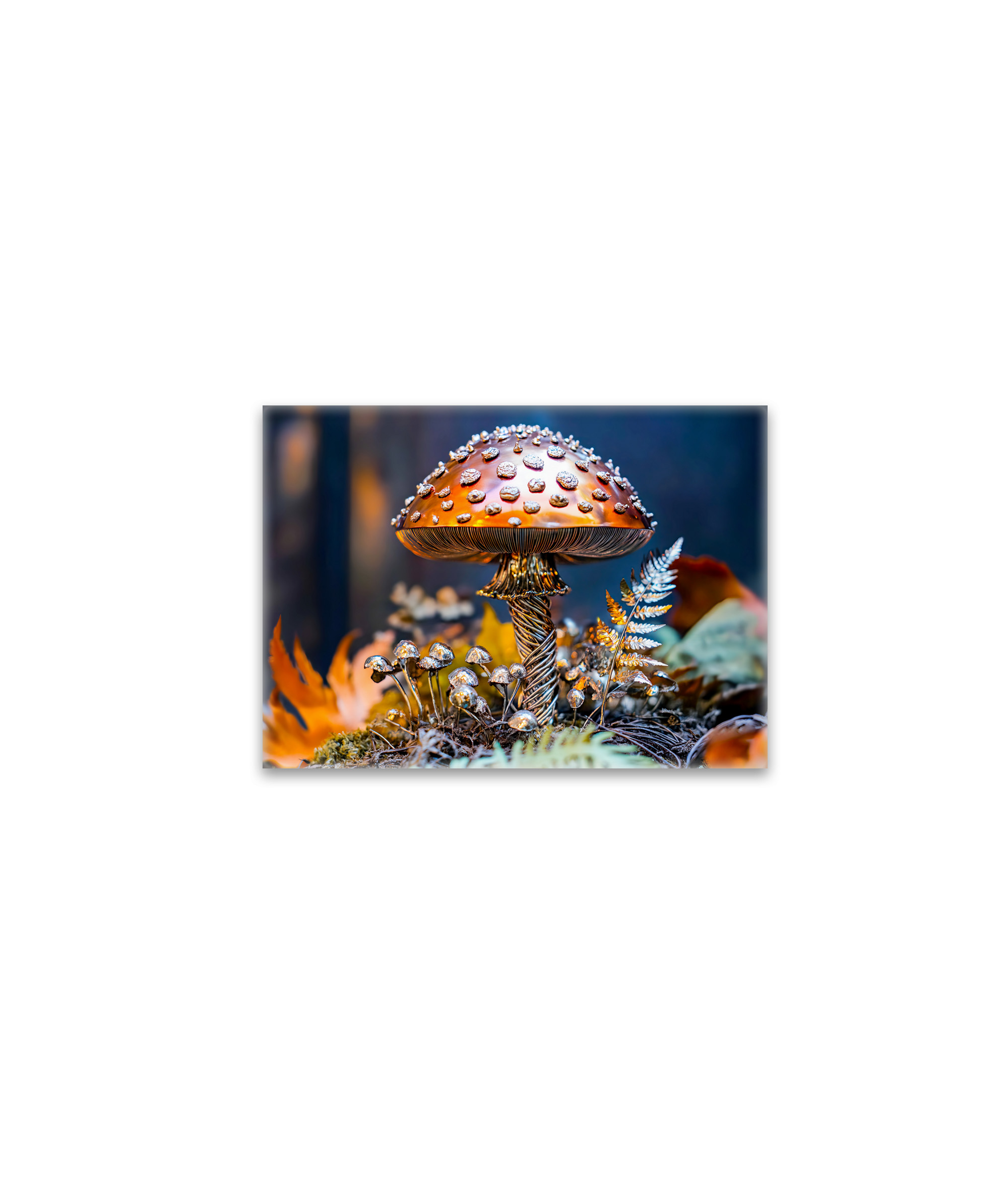 raxxa Glas-Magnet: Metal Toadstool Garden Decor mushroom