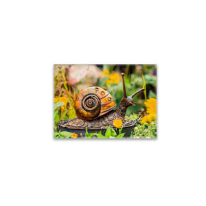 raxxa Glas-Magnet: Metal Snail Garden Ornament