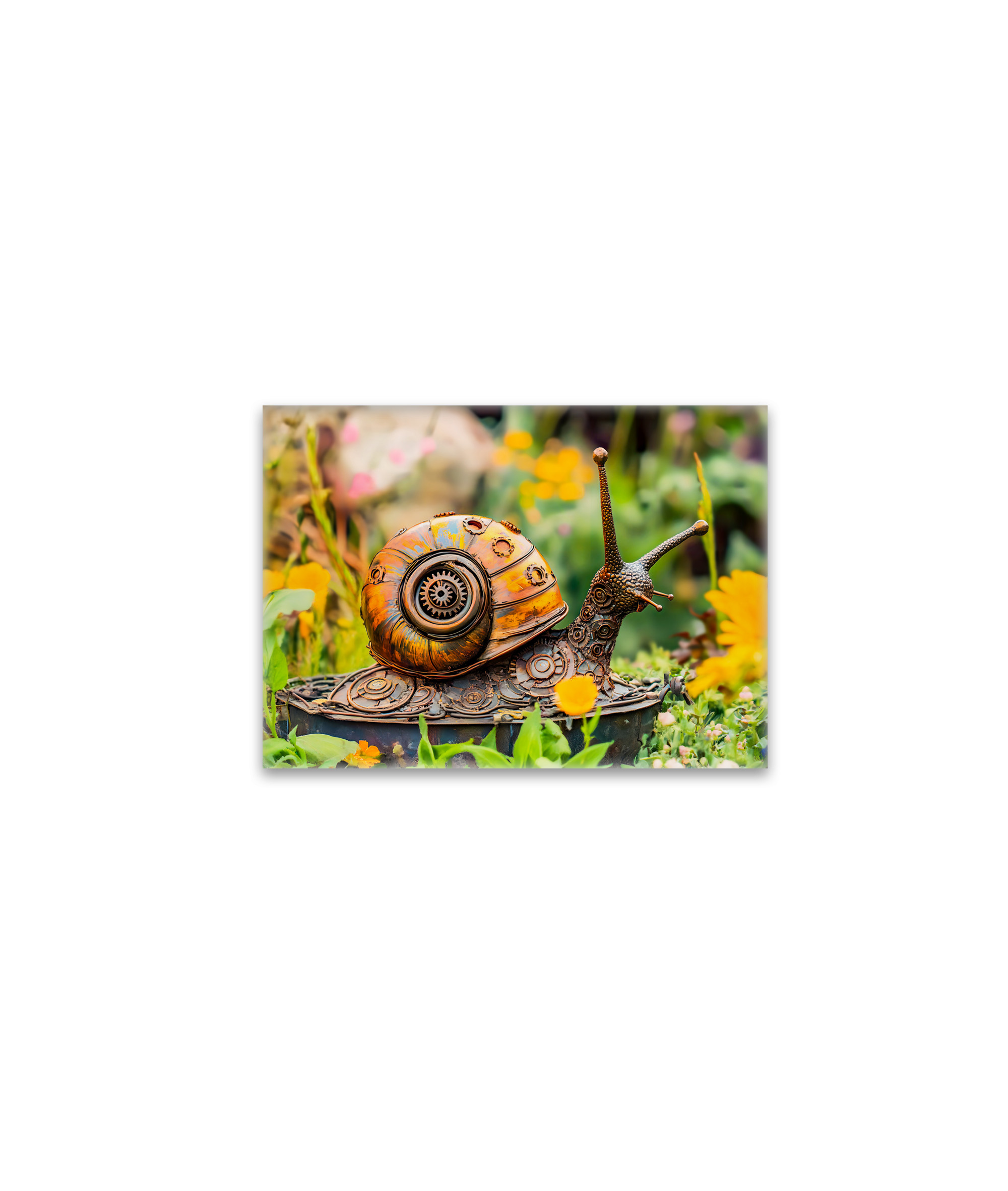 raxxa Glas-Magnet: Metal Snail Garden Ornament