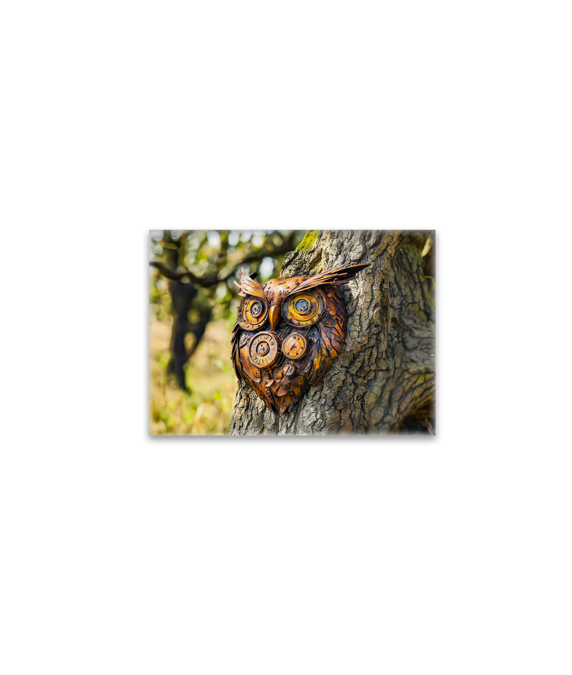 raxxa Glas-Magnet: Metal Owl Garden Sculpture