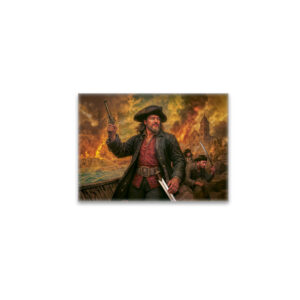 raxxa Glas-Magnet: Henry Morgan Pirate Battle Portrait