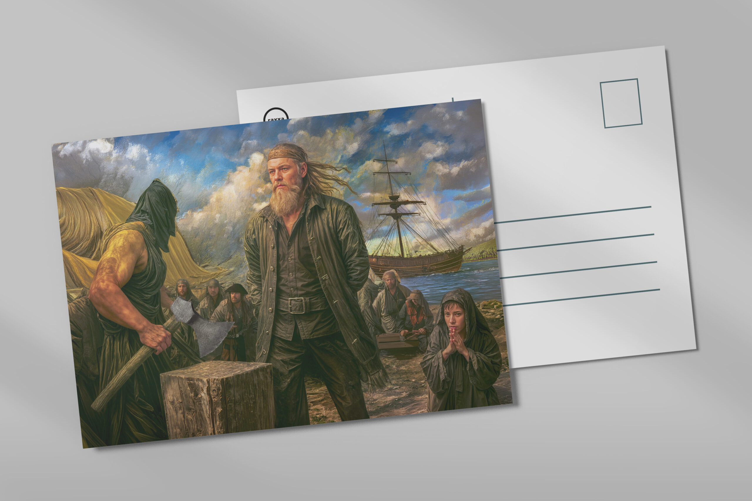raxxa Postkarte: Klaus Störtebeker Pirate Portrait