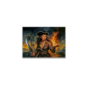 raxxa Glas-Magnet: Anne Bonny Legendary Pirate Portrait