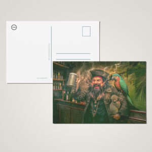 raxxa Postkarte: Blackbeard Pirate Tavern Portrait