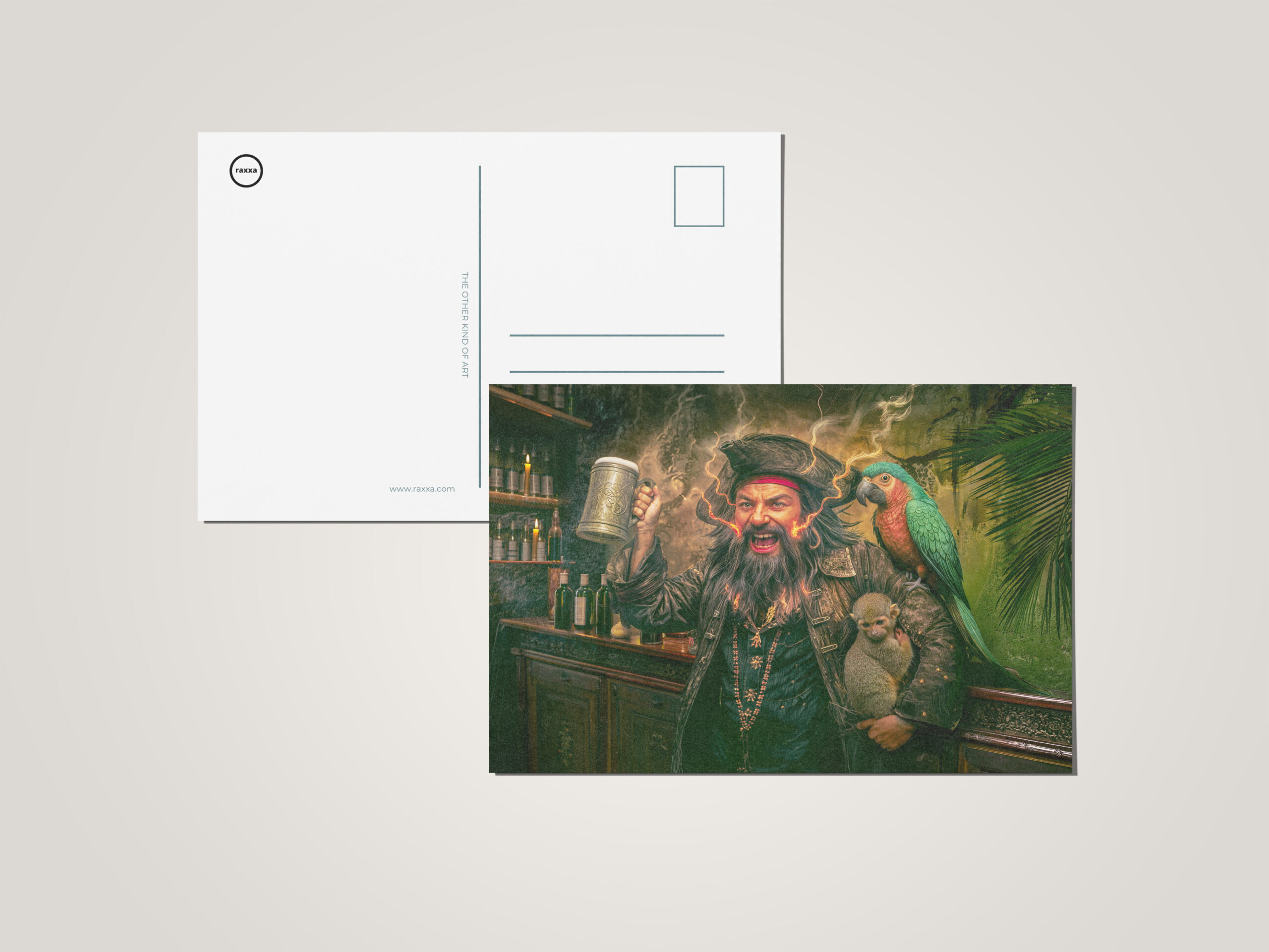 raxxa Postkarte: Blackbeard Pirate Tavern Portrait