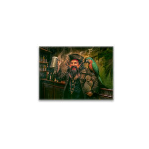 raxxa Glas-Magnet: Blackbeard Pirate Tavern Portrait