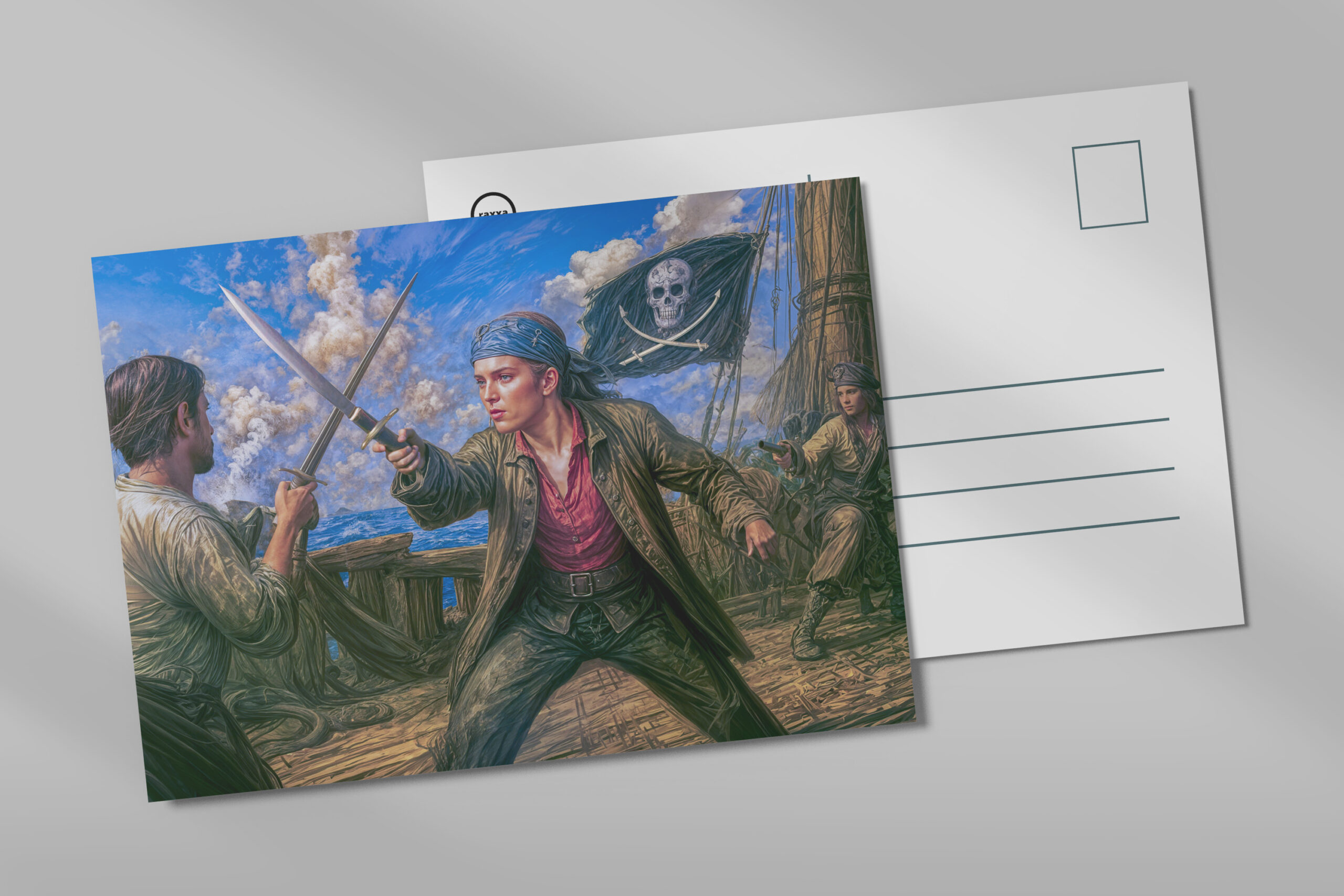 raxxa Postkarte: Mary Read Historic Pirate Portrait