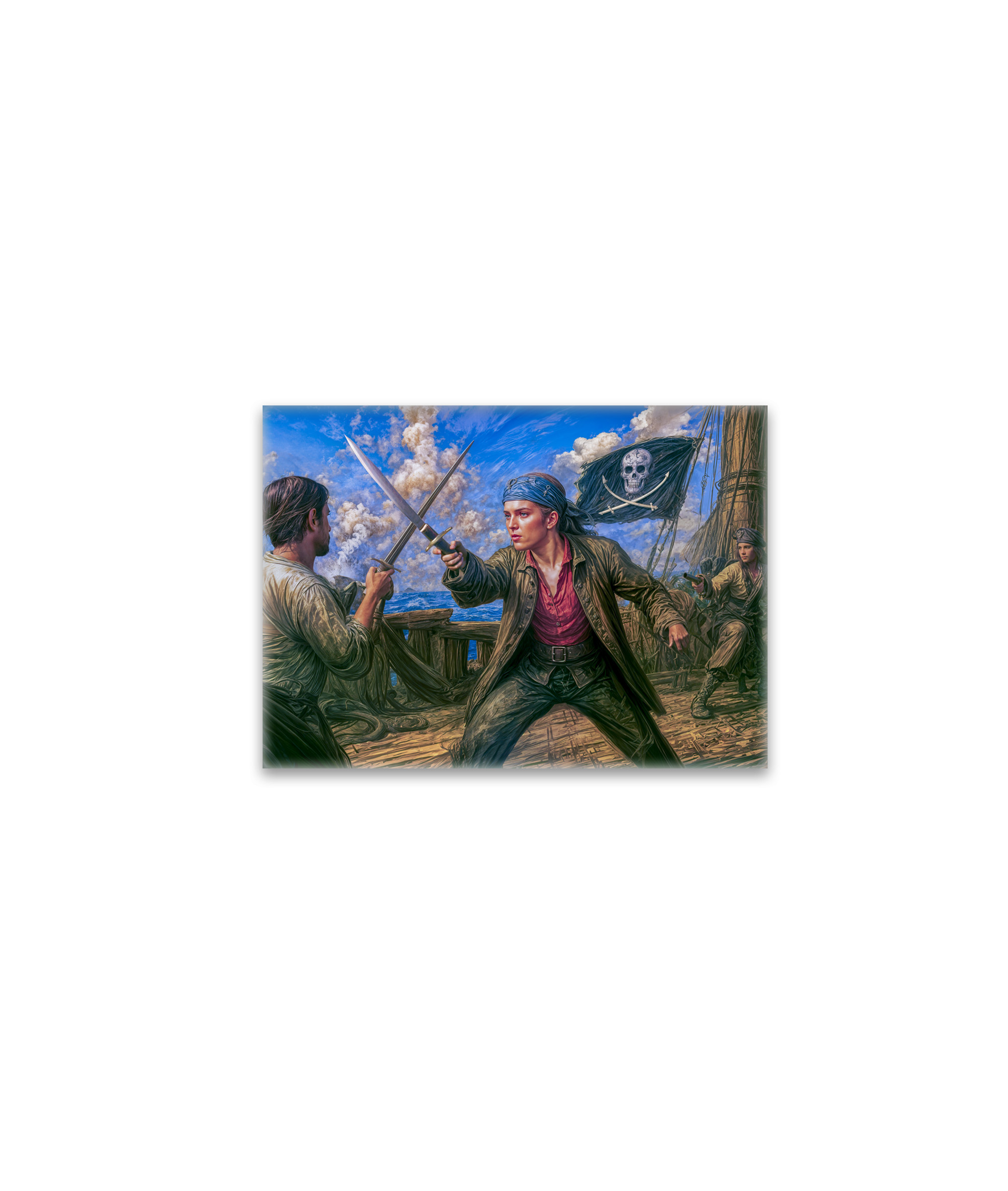 raxxa Glas-Magnet: Mary Read Historic Pirate Portrait