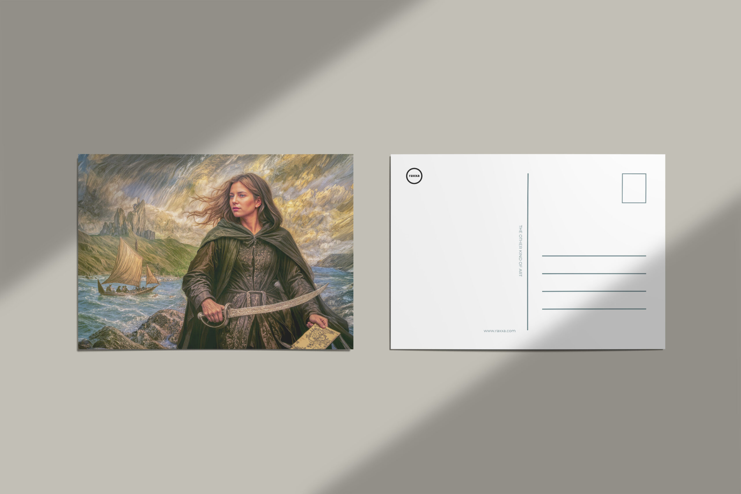 raxxa Postkarte: Grace O’Malley Irish Pirate Portrait