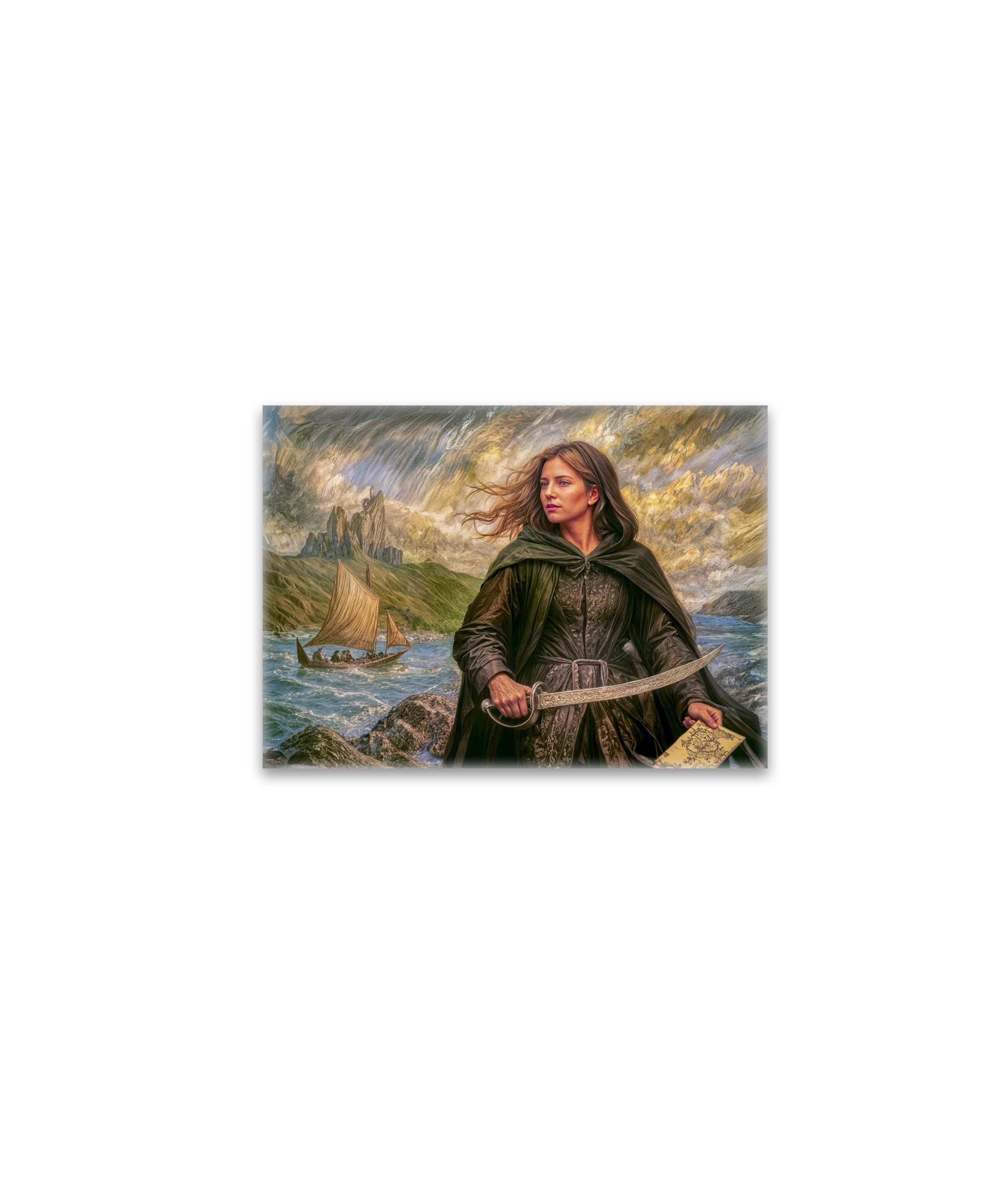 raxxa Glas-Magnet: Grace O’Malley Irish Pirate Portrait