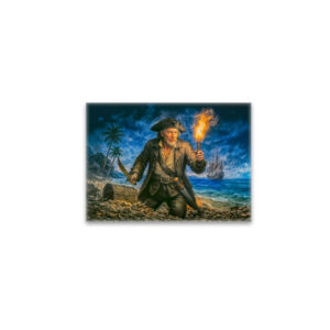 raxxa Glas-Magnet: Captain Kidd Legendary Pirate Portrait