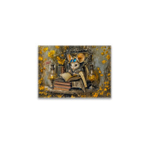 raxxa Glas-Magnet: Steampunk reading mouse