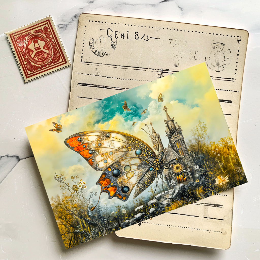 raxxa Postkarte: Mystic altar butterfly