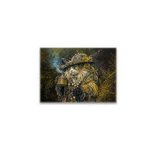 raxxa Glas-Magnet: Enchanted woodland alchemist cat