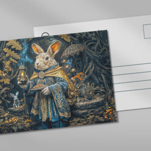 raxxa Postkarte: Enchanted root bunny