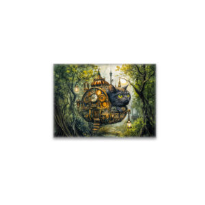 raxxa Glas-Magnet: Mystic clockwork cat