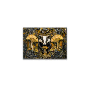 raxxa Glas-Magnet: Mystic mushroom badger