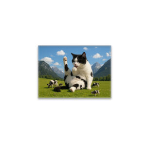 raxxa Glas-Magnet: Kuhkatze - wörtlich genommen