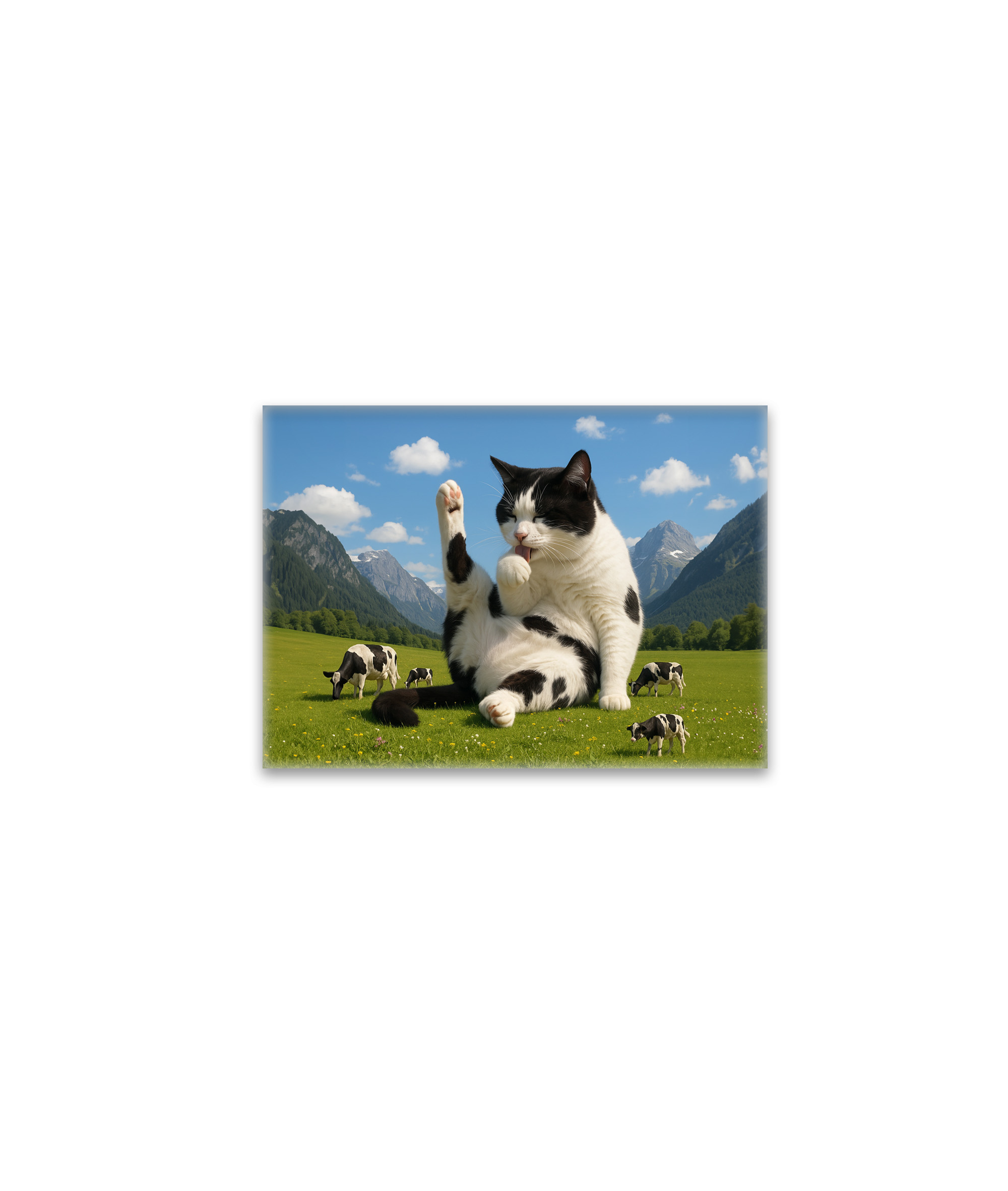 raxxa Glas-Magnet: Kuhkatze - wörtlich genommen