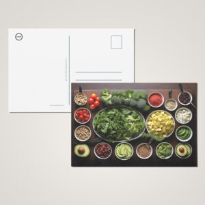 raxxa Postkarte: Arrangement mit Gemüse