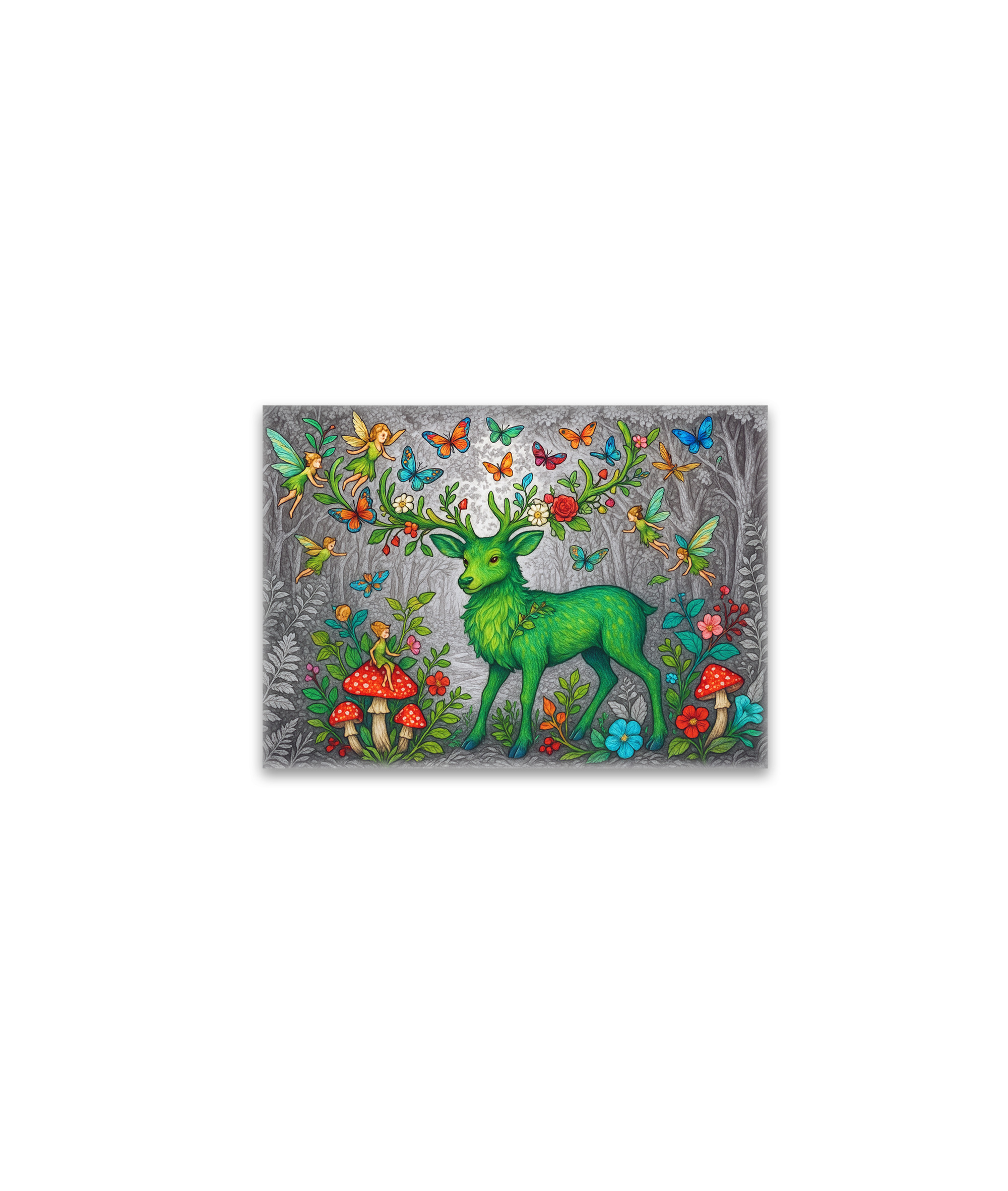 raxxa Glas-Magnet: Waldgeist und Elfenhirsche - mystische Wesen