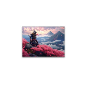 raxxa Glas-Magnet: Samurai Krieger in Rüstung in den Bergen