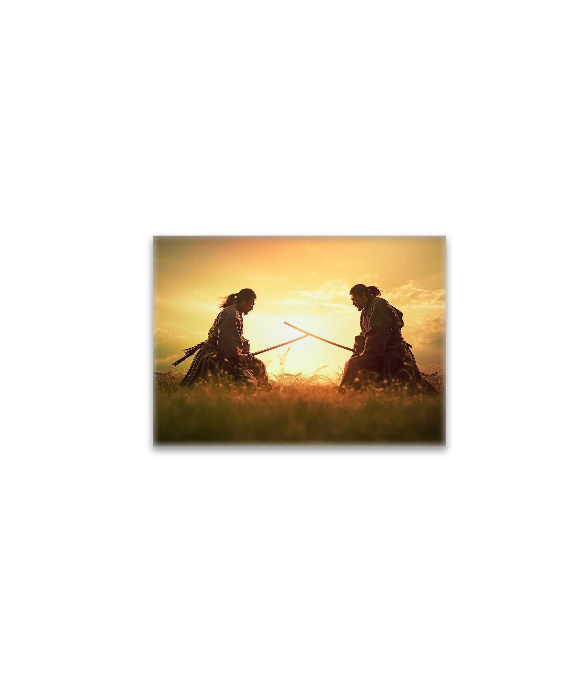 raxxa Glas-Magnet: Zwei Samurai Krieger auf dem Feld