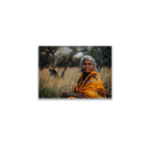 raxxa Glas-Magnet: Frau der Aborigines im Busch
