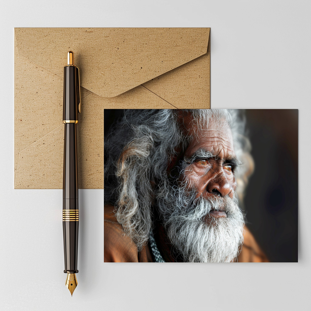 raxxa Postkarte: Aborigines Ältester