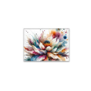 raxxa Glas-Magnet: Colorful Watercolor Blossom