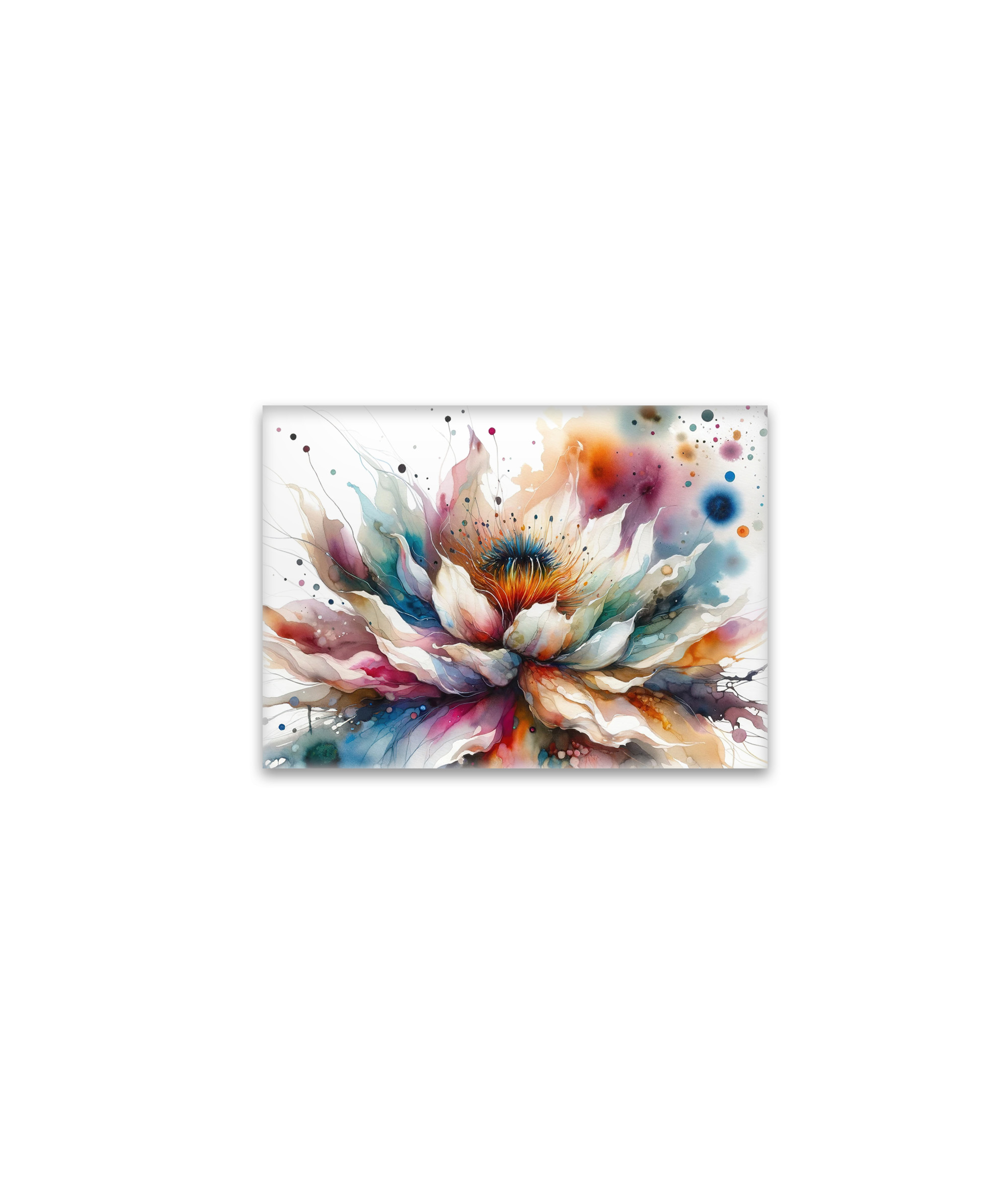 raxxa Glas-Magnet: Colorful Watercolor Blossom