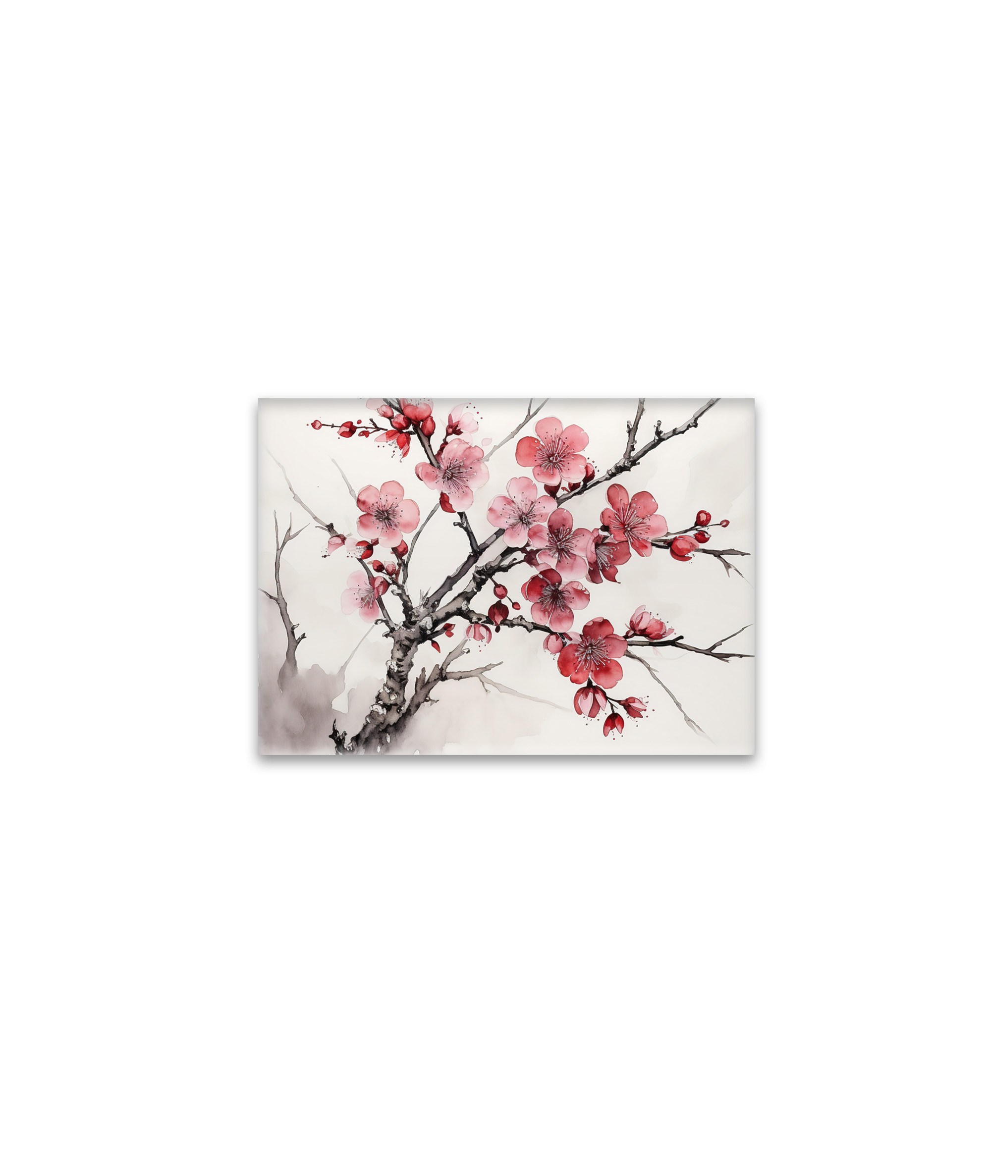 raxxa Glas-Magnet: Pink Cherry Blossom Branch