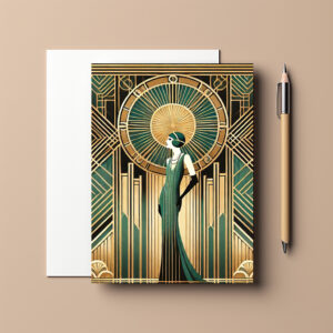 raxxa Postkarte: Opulent Elegance A Tribute to Art Deco