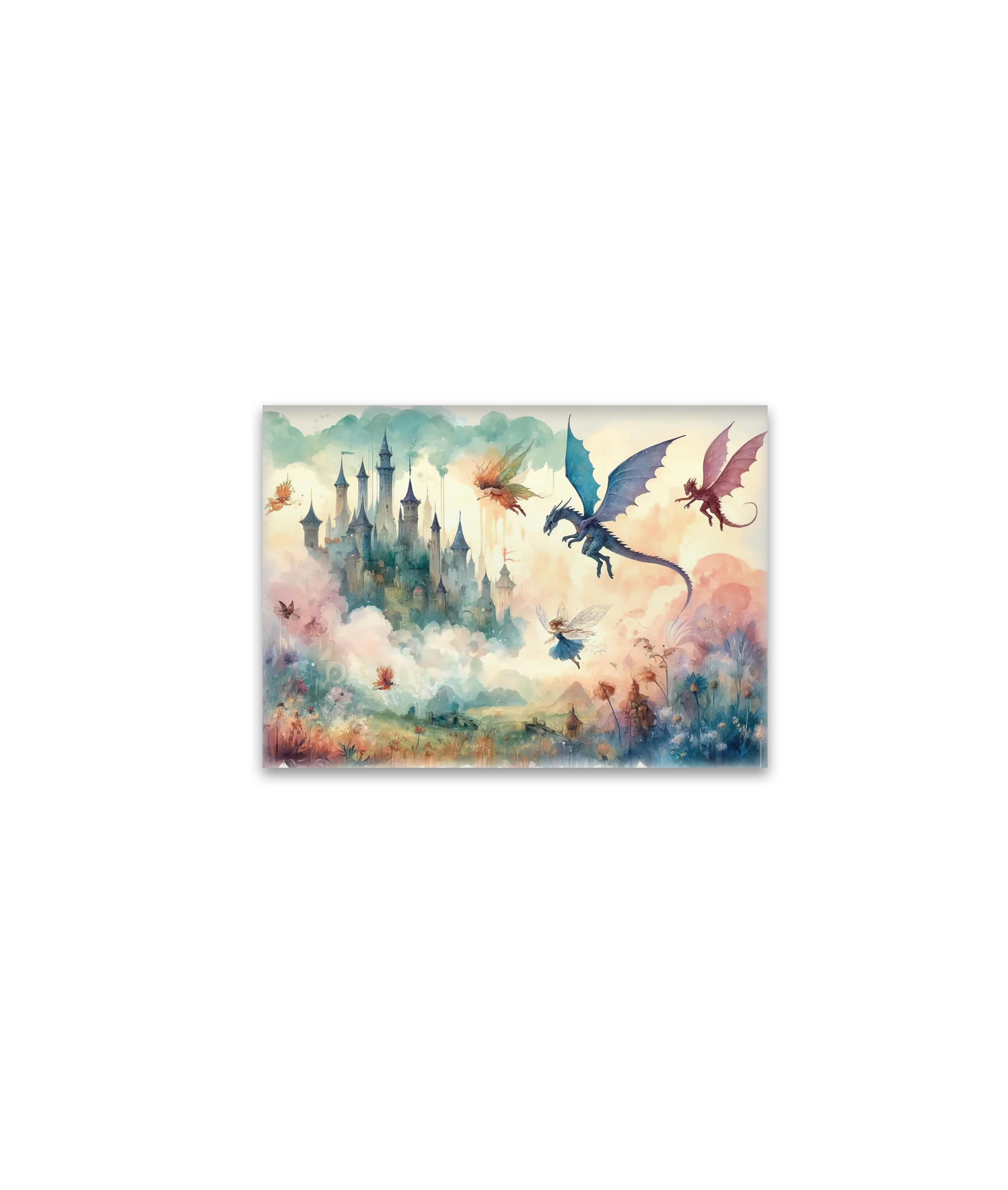 raxxa Glas-Magnet: Enchanted Castle and Fairies