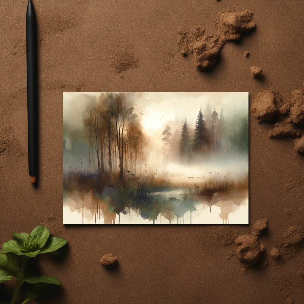 raxxa Postkarte: Misty Forest Escape