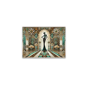 raxxa Glas-Magnet: Art Deco Glamour Woman