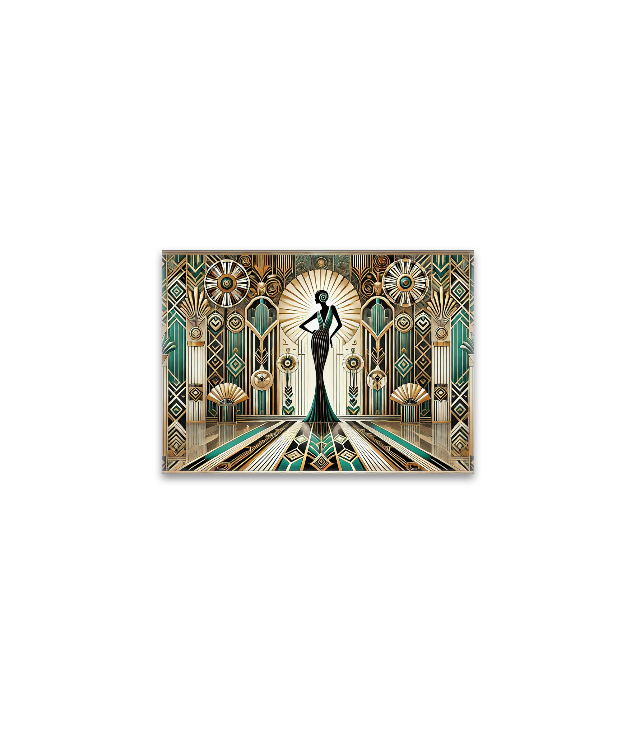 raxxa Glas-Magnet: Art Deco Glamour Woman