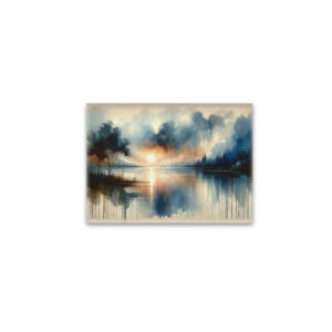 raxxa Glas-Magnet: Watercolor Lake at Sunset