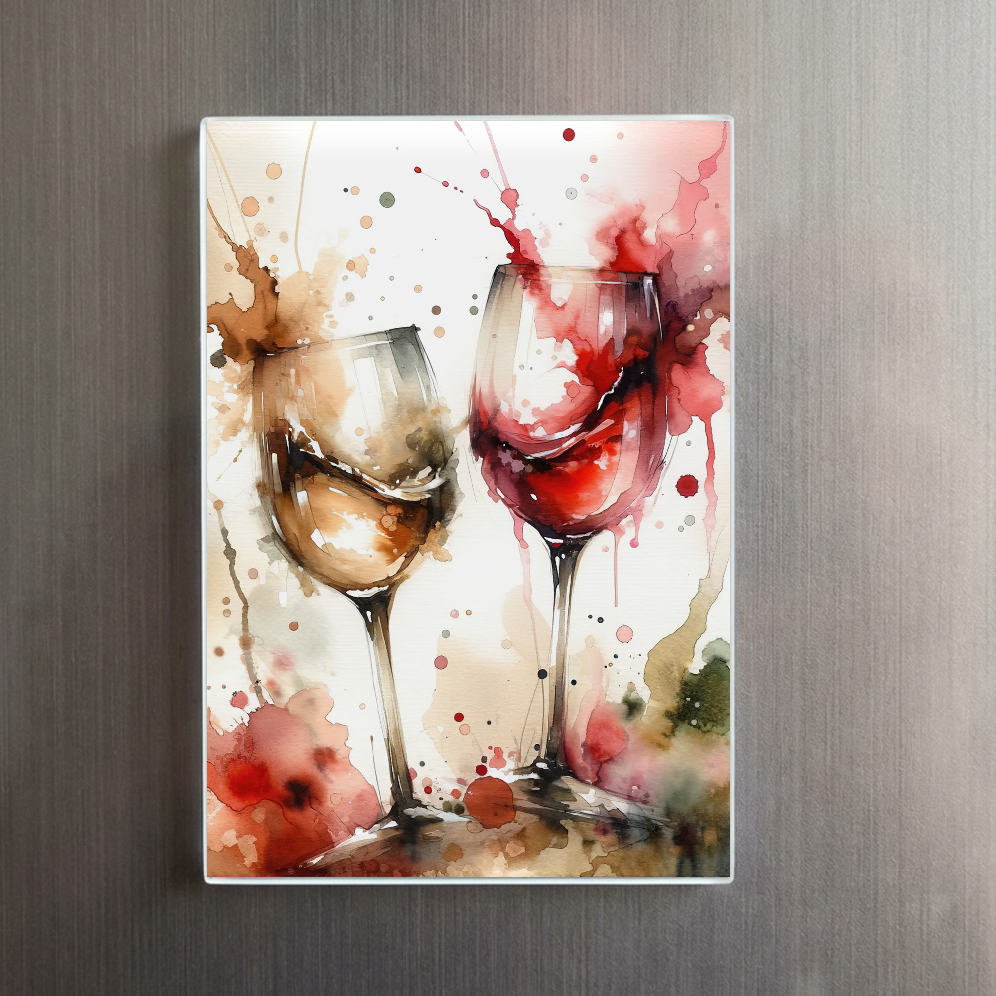 raxxa Glas-Magnet: Watercolor Wine Glasses - immagine 2