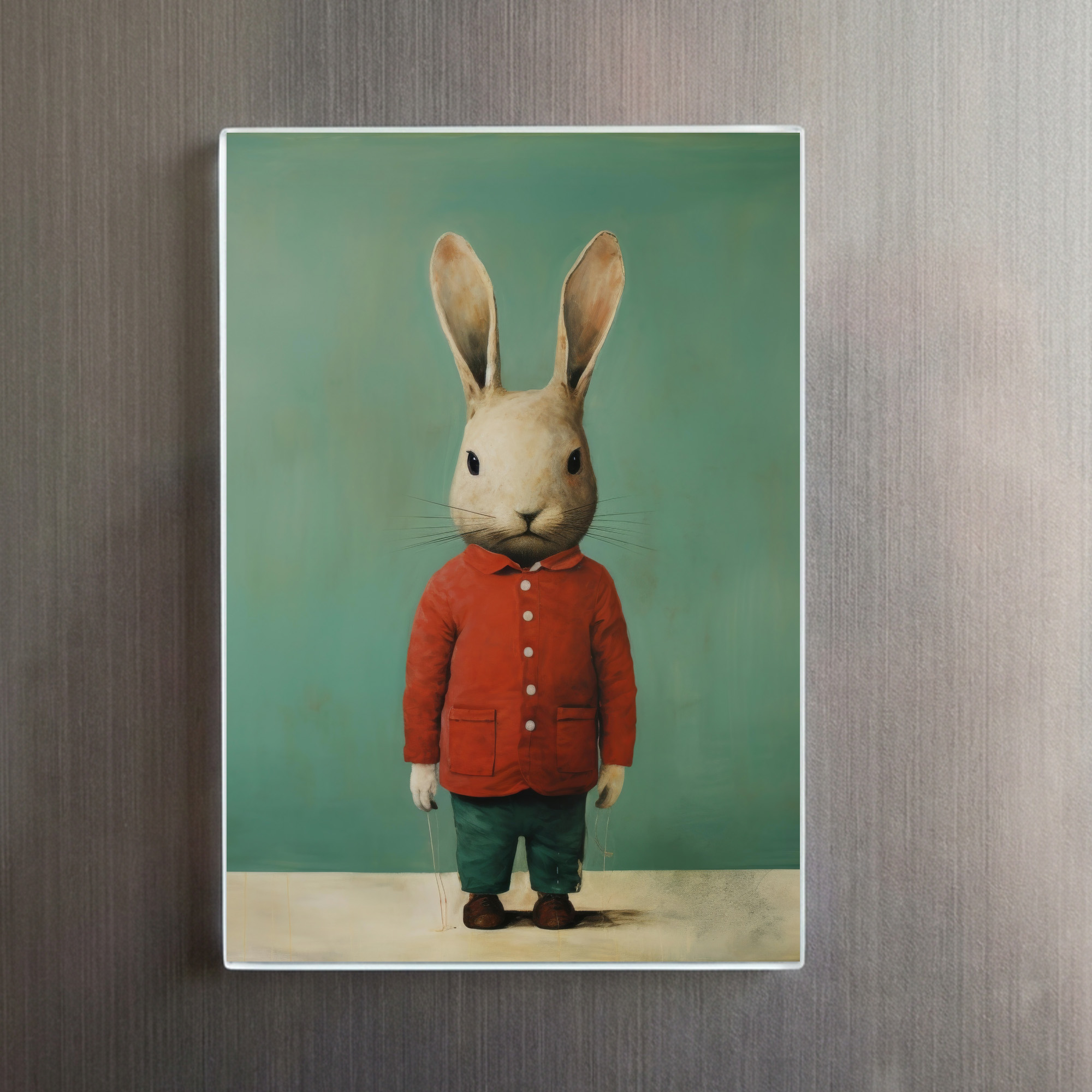 raxxa Glas-Magnet: Minimal Rabbit Portrait – Bild 2