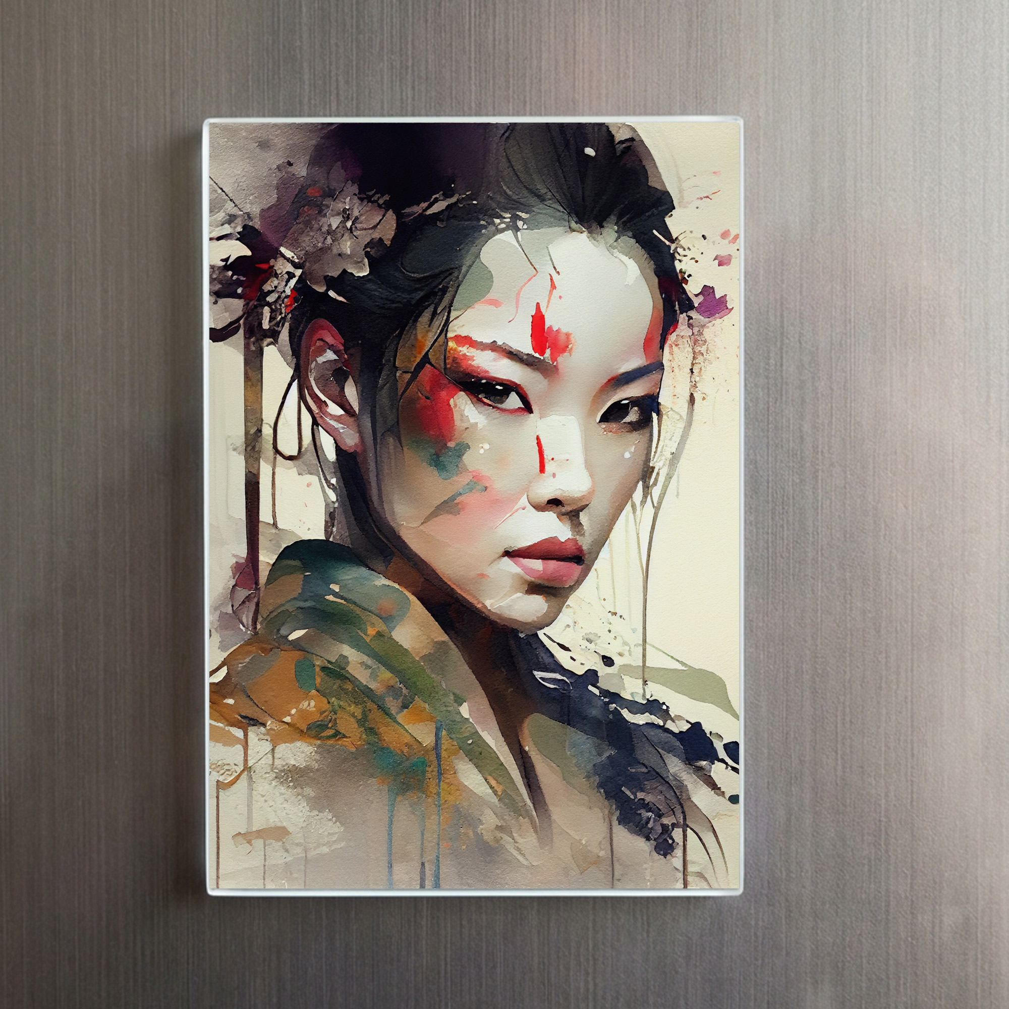 raxxa Glas-Magnet: Warrior Geisha Portrait – Image 2