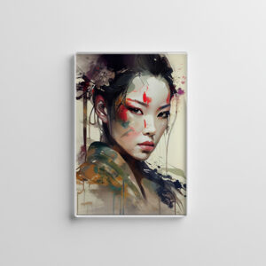 raxxa Glas-Magnet: Warrior Geisha Portrait