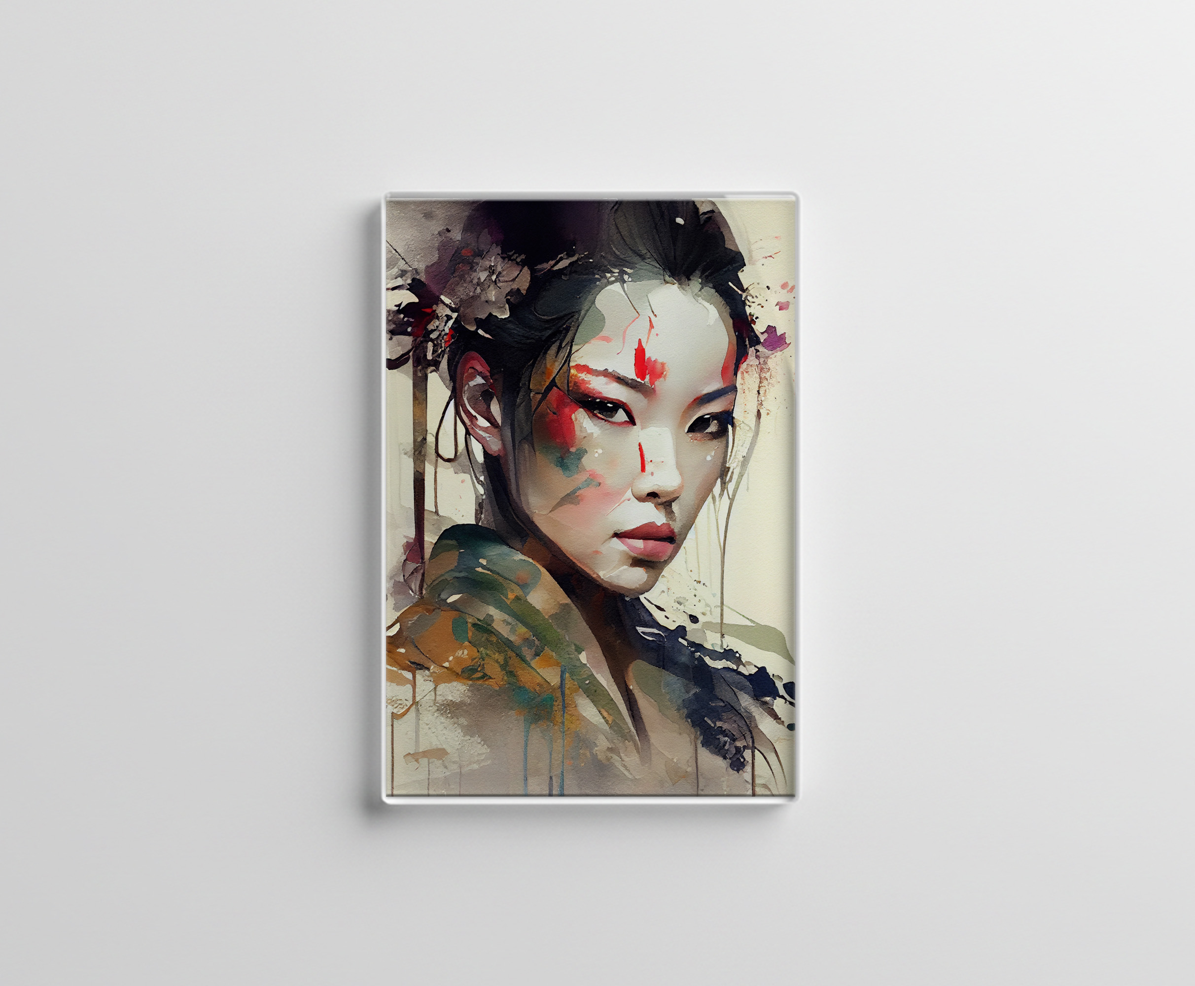raxxa Glas-Magnet: Warrior Geisha Portrait