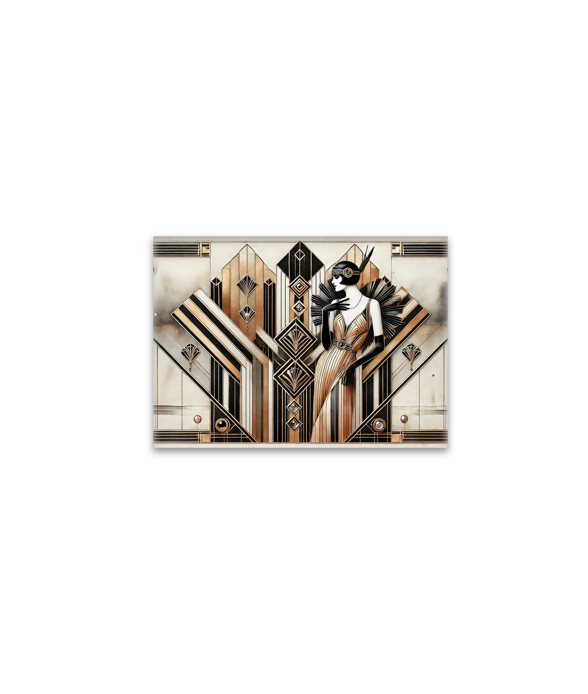 raxxa Glas-Magnet: Gatsby Glamour Art Deco Scene